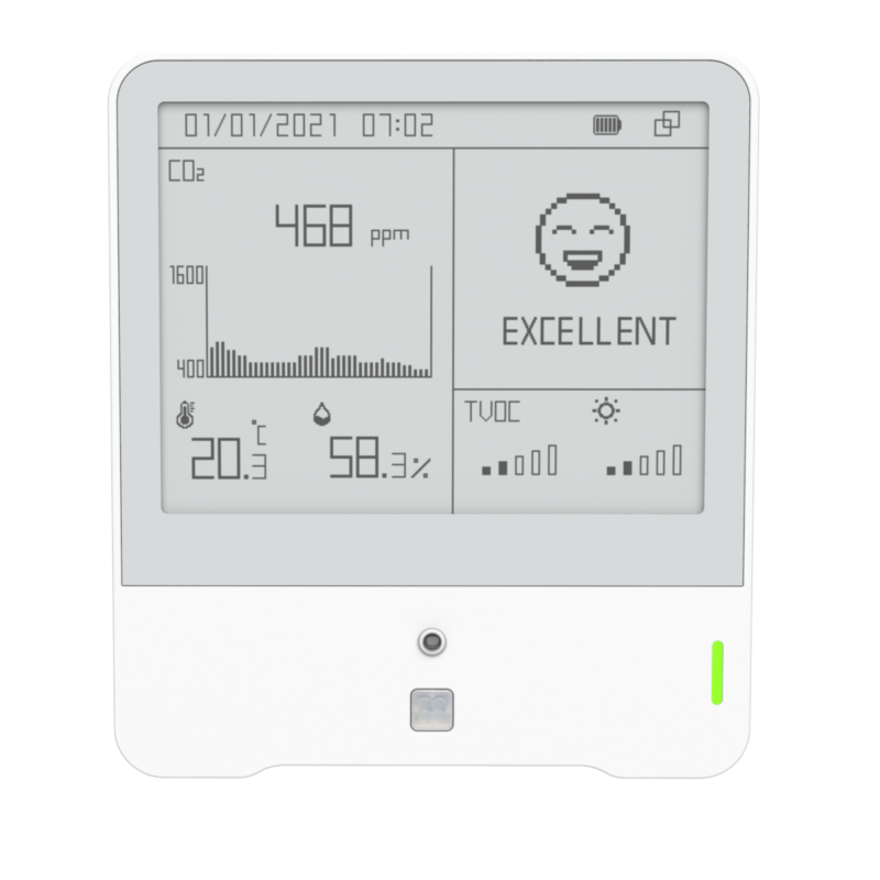 sensore monitoraggio qualità aria